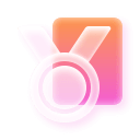 medal whith gradient background