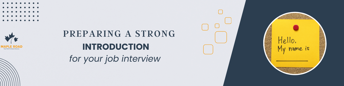Preparing a strong introduction for your job interview